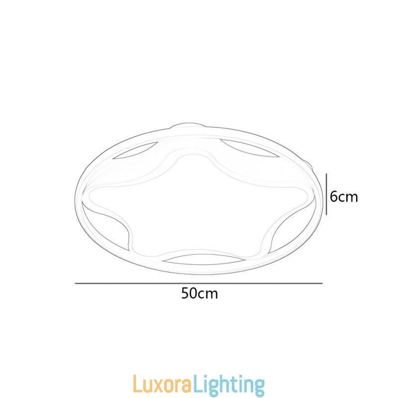 Designer Touch Decorative Star Flush Mount Ceiling Light Modern Simple Ceiling Light