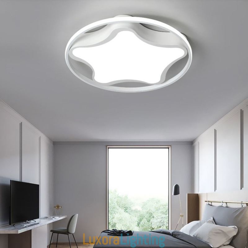 Designer Touch Decorative Star Flush Mount Ceiling Light Modern Simple Ceiling Light