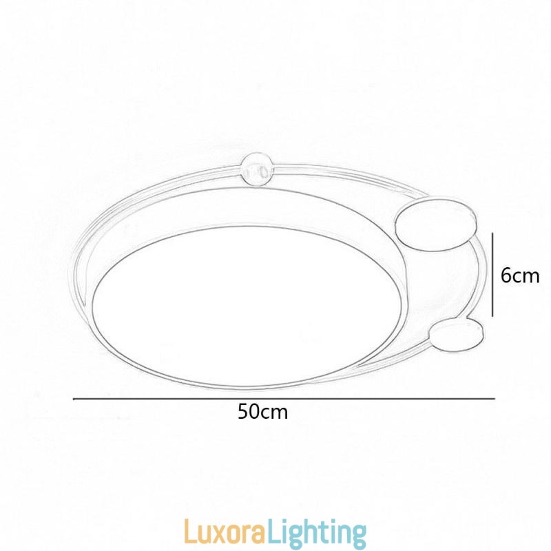 Designer Touch Decorative Contemporary Flush Mount Ceiling Light Circle Acrylic Ceiling Light