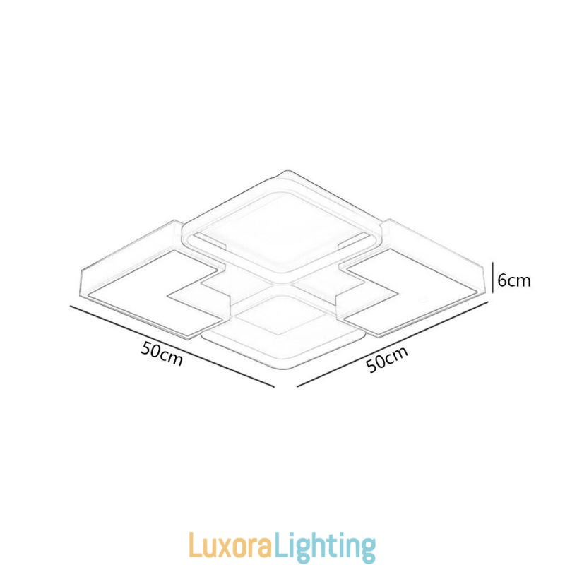 Designer Touch Decorative Acrylic Flush Mount Ceiling Light Creative Decoration Lighting