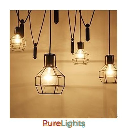 Designer Touch Decorative Dining Sitting Chandelier American Country Lamps And Lanterns Lift Tiny Cages Droplight