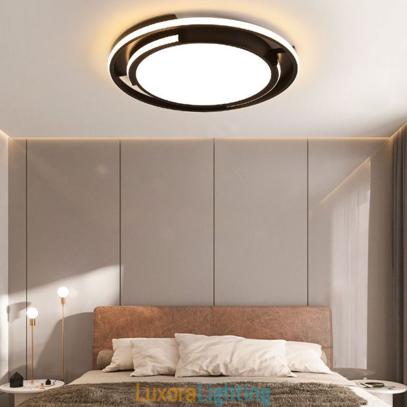 Designer Touch Decorative Modern Minimalist Flush Mount Ceiling Light Circular Ceiling Fixture