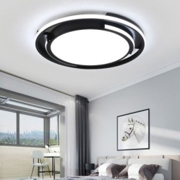 Designer Touch Decorative Modern Minimalist Flush Mount Ceiling Light Circular Ceiling Fixture