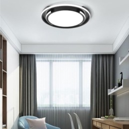 Designer Touch Decorative Modern Minimalist Flush Mount Ceiling Light Circular Ceiling Fixture