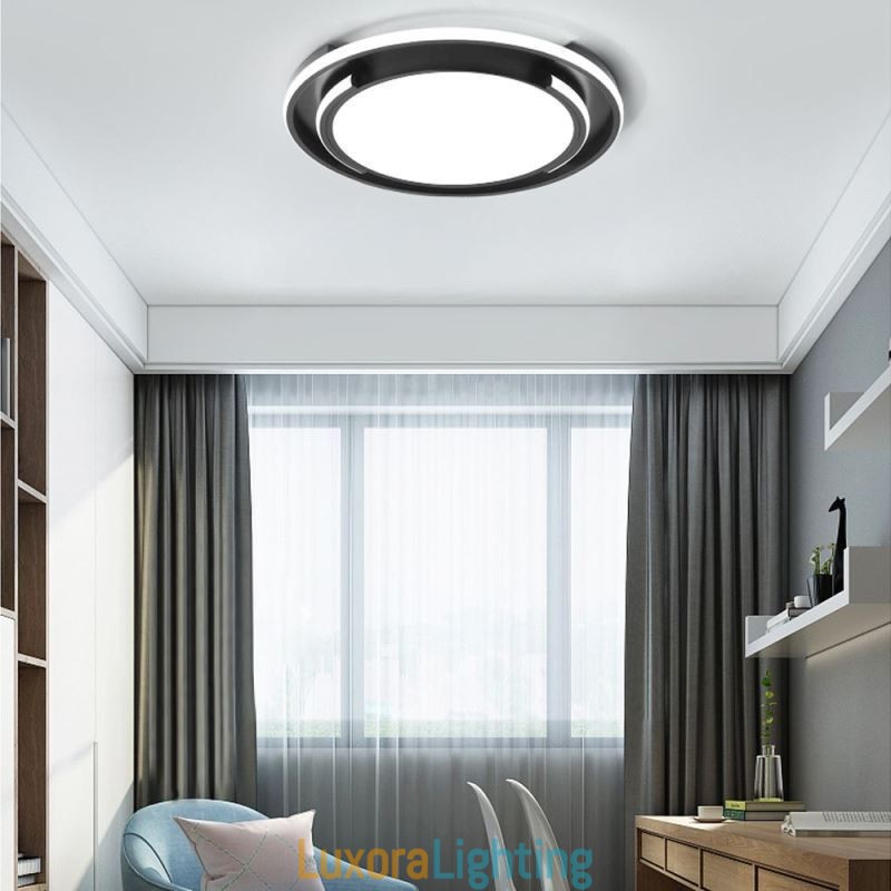 Designer Touch Decorative Modern Minimalist Flush Mount Ceiling Light Circular Ceiling Fixture