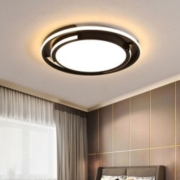Designer Touch Decorative Modern Minimalist Flush Mount Ceiling Light Circular Ceiling Fixture