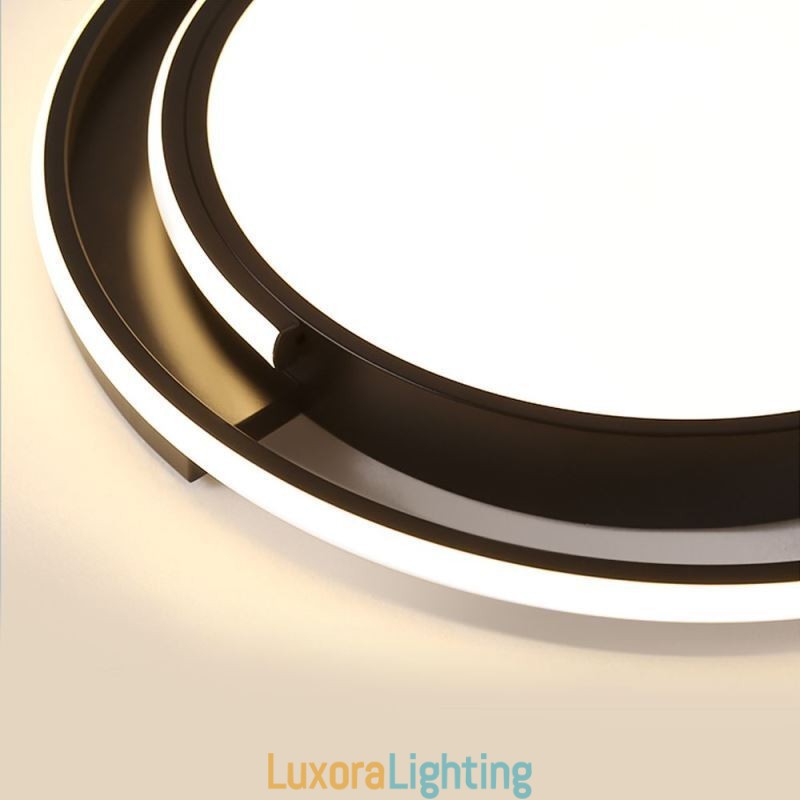Designer Touch Decorative Modern Minimalist Flush Mount Ceiling Light Circular Ceiling Fixture