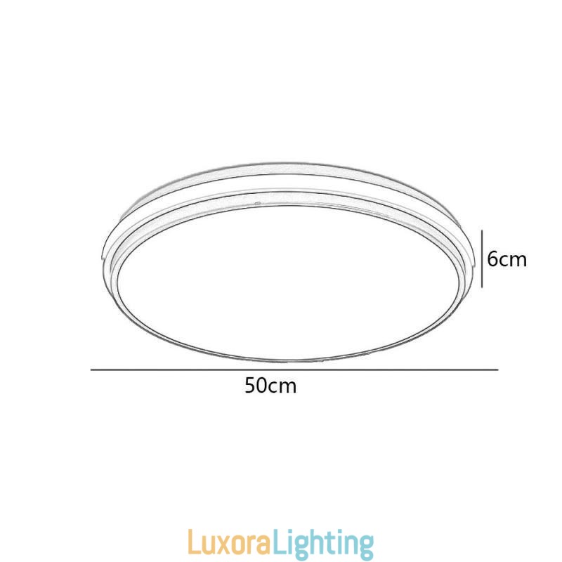 Designer Touch Decorative Minimalist Circular Flush Mount Ceiling Light Fixture Modern Acrylic Lighting