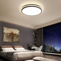 Designer Touch Decorative Minimalist Circular Flush Mount Ceiling Light Fixture Modern Acrylic Lighting