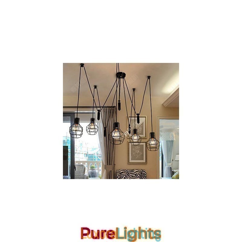 Designer Touch Decorative Dining Sitting Chandelier American Country Lamps And Lanterns Lift Tiny Cages Droplight