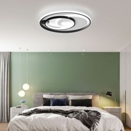 Designer Touch Decorative Overlapping Round Flush Mount Ceiling Light Modern Acrylic Light