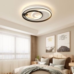Designer Touch Decorative Overlapping Round Flush Mount Ceiling Light Modern Acrylic Light