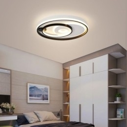 Designer Touch Decorative Overlapping Round Flush Mount Ceiling Light Modern Acrylic Light