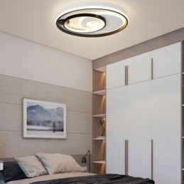 Designer Touch Decorative Overlapping Round Flush Mount Ceiling Light Modern Acrylic Light