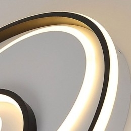 Designer Touch Decorative Overlapping Round Flush Mount Ceiling Light Modern Acrylic Light