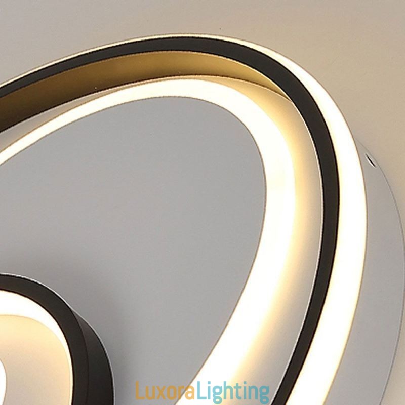 Designer Touch Decorative Overlapping Round Flush Mount Ceiling Light Modern Acrylic Light