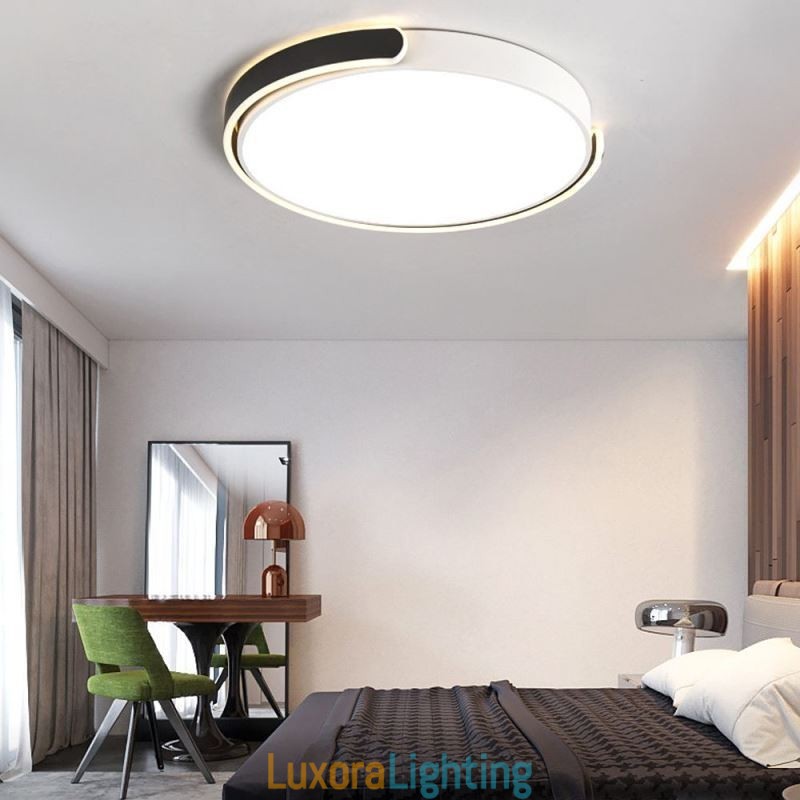 Designer Touch Decorative Round Acrylic Flush Mount Ceiling Light Fixture