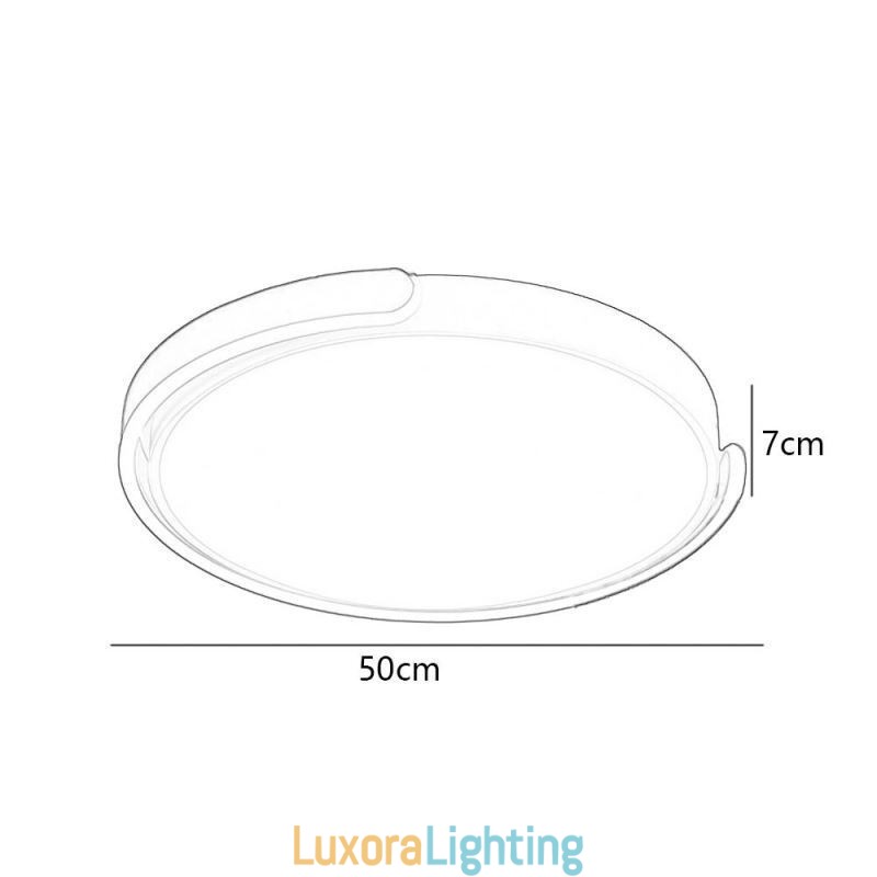 Designer Touch Decorative Round Acrylic Flush Mount Ceiling Light Fixture