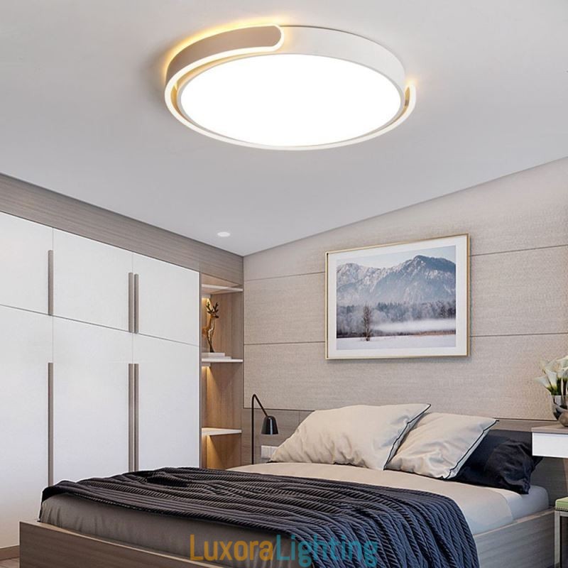 Designer Touch Decorative Round Acrylic Flush Mount Ceiling Light Fixture