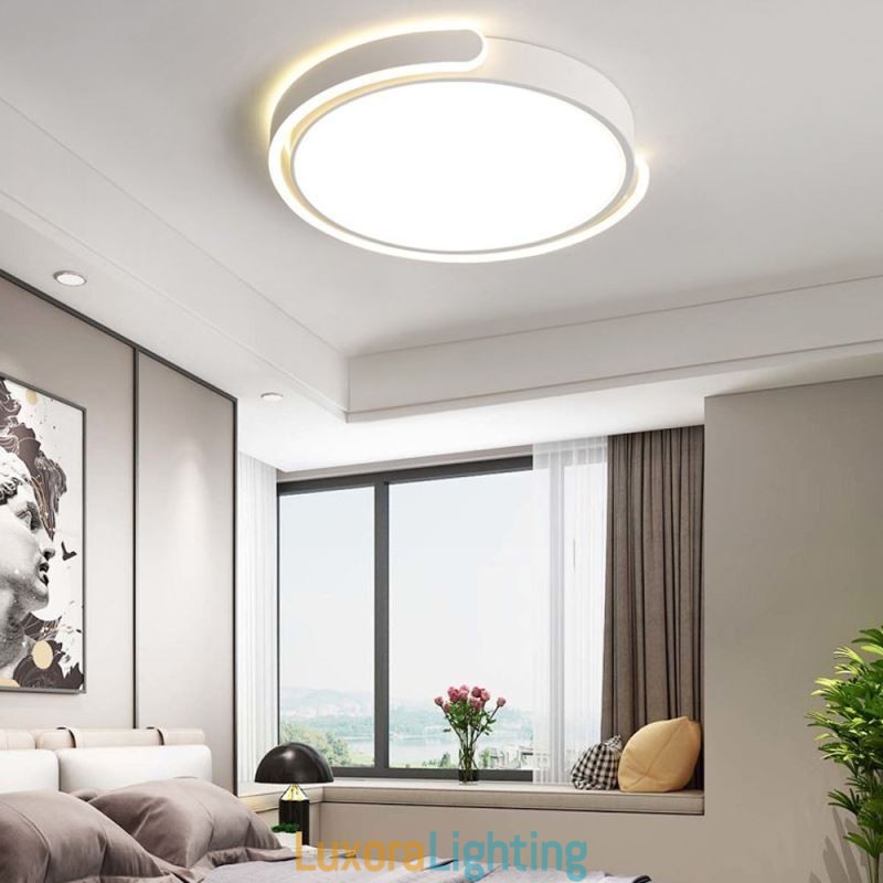 Designer Touch Decorative Round Acrylic Flush Mount Ceiling Light Fixture