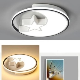 Designer Touch Decorative Moon & Star Flush Mount Ceiling Light