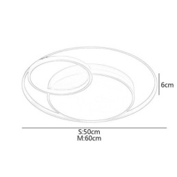 Designer Touch Decorative Modern Circular Flush Mount Ceiling Light