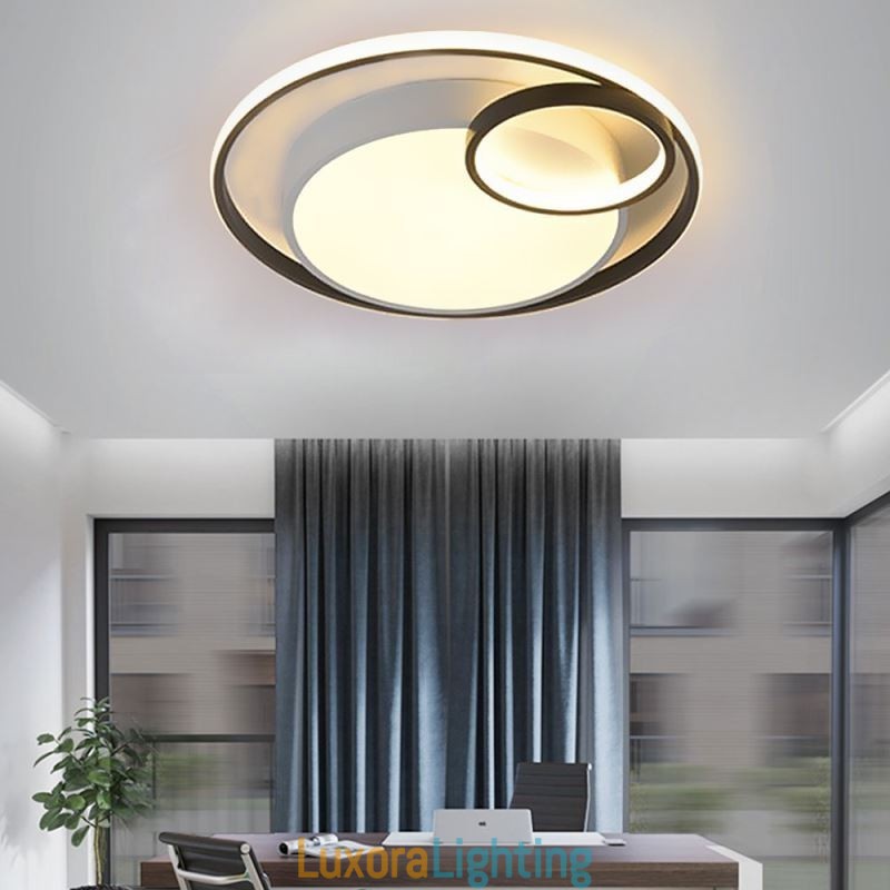 Designer Touch Decorative Modern Circular Flush Mount Ceiling Light