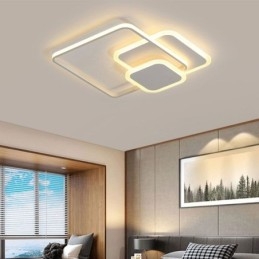 Designer Touch Decorative Square Frames Flush Mount Ceiling Light