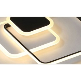 Designer Touch Decorative Square Frames Flush Mount Ceiling Light