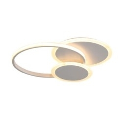 Designer Touch Decorative Round Flush Mount Light Fixture Modern Acrylic Ceiling Light