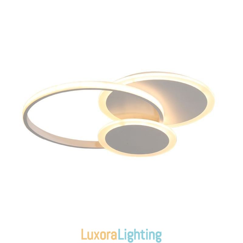 Designer Touch Decorative Round Flush Mount Light Fixture Modern Acrylic Ceiling Light