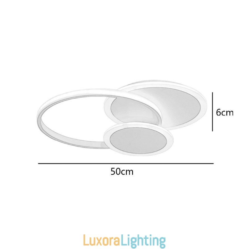 Designer Touch Decorative Round Flush Mount Light Fixture Modern Acrylic Ceiling Light