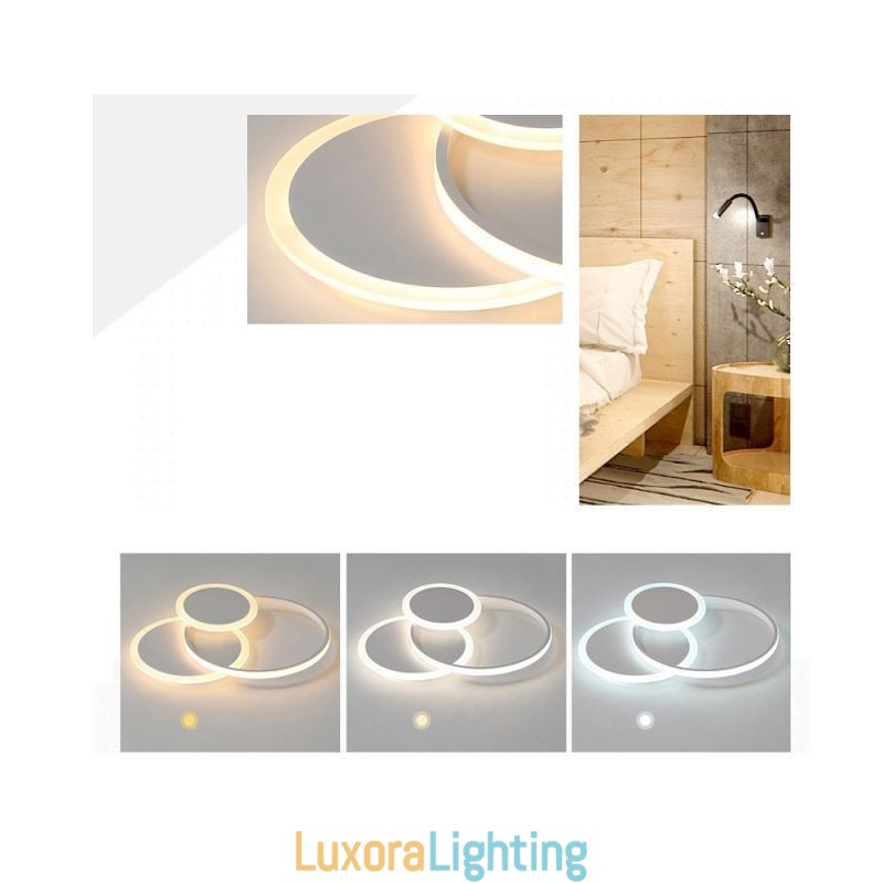 Designer Touch Decorative Round Flush Mount Light Fixture Modern Acrylic Ceiling Light