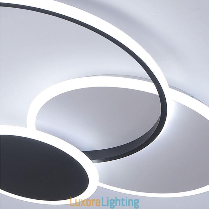 Designer Touch Decorative Round Flush Mount Light Fixture Modern Acrylic Ceiling Light