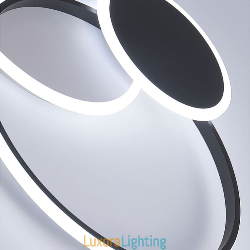 Designer Touch Decorative Round Flush Mount Light Fixture Modern Acrylic Ceiling Light