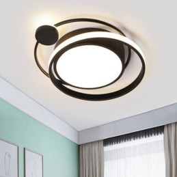 Designer Touch Decorative Contemporary Circular Flush Mount Ceiling Light