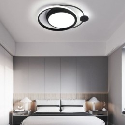 Designer Touch Decorative Contemporary Circular Flush Mount Ceiling Light
