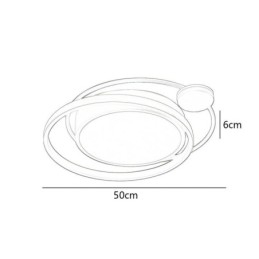 Designer Touch Decorative Contemporary Circular Flush Mount Ceiling Light