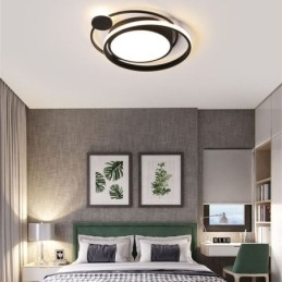 Designer Touch Decorative Contemporary Circular Flush Mount Ceiling Light