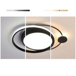 Designer Touch Decorative Contemporary Circular Flush Mount Ceiling Light