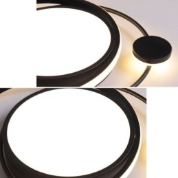 Designer Touch Decorative Contemporary Circular Flush Mount Ceiling Light