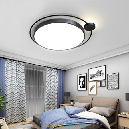 Designer Touch Decorative Simple Style Round Flush Mount Light Fixture Acrylic Ceiling Light