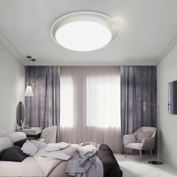 Designer Touch Decorative Simple Style Round Flush Mount Light Fixture Acrylic Ceiling Light