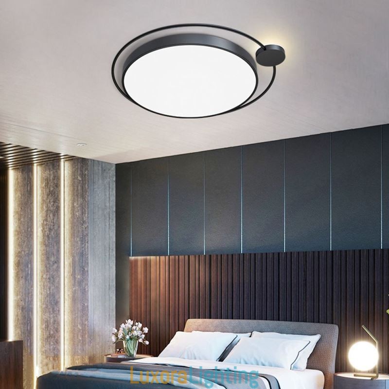 Designer Touch Decorative Simple Style Round Flush Mount Light Fixture Acrylic Ceiling Light