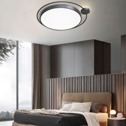 Designer Touch Decorative Simple Style Round Flush Mount Light Fixture Acrylic Ceiling Light