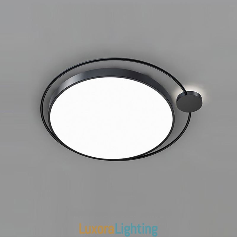 Designer Touch Decorative Simple Style Round Flush Mount Light Fixture Acrylic Ceiling Light