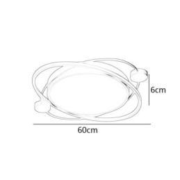 Designer Touch Decorative Modern Ceiling Light Planet Flush Mount Ceiling Lamp