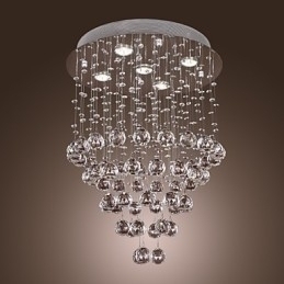 Designer Touch Decorative Crystal Chandelier with 5 lightsoque Design (K9 Crystal)