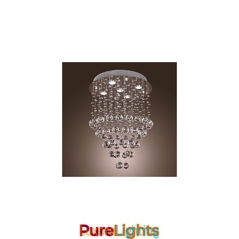 Designer Touch Decorative Crystal Chandelier with 5 lightsoque Design (K9 Crystal)