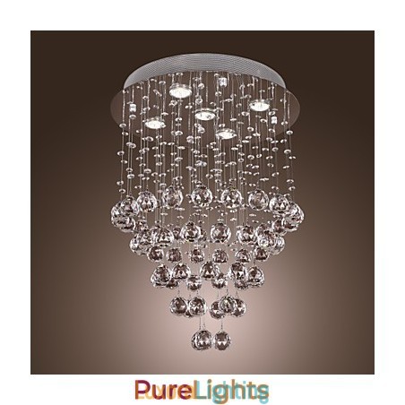 Designer Touch Decorative Crystal Chandelier with 5 lightsoque Design (K9 Crystal)